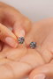 Heliophilia Silver Pendientes de Plata Esterlina 925 en Oro Rosa
